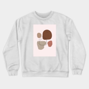 Abstract Shapes, Scandinavian Wall Art 1 Crewneck Sweatshirt